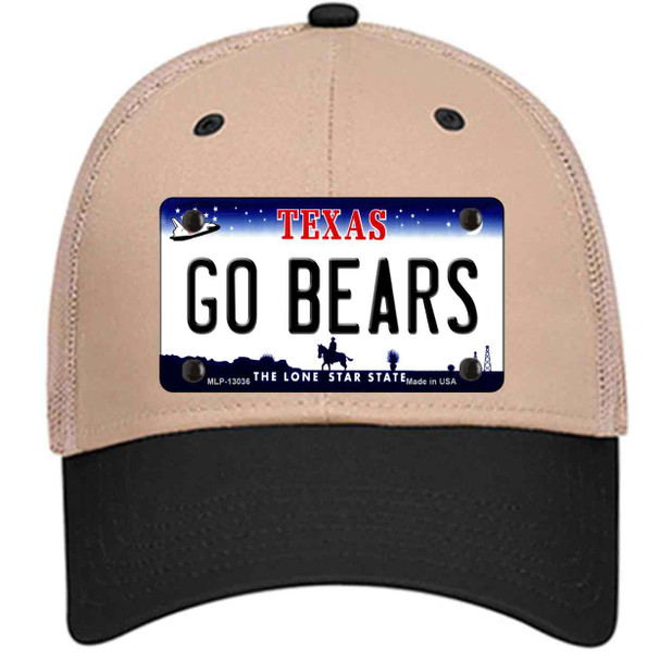 Go Bears Wholesale Novelty License Plate Hat