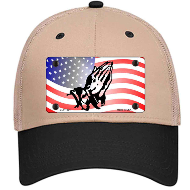 American Flag Praying Hands Wholesale Novelty License Plate Hat