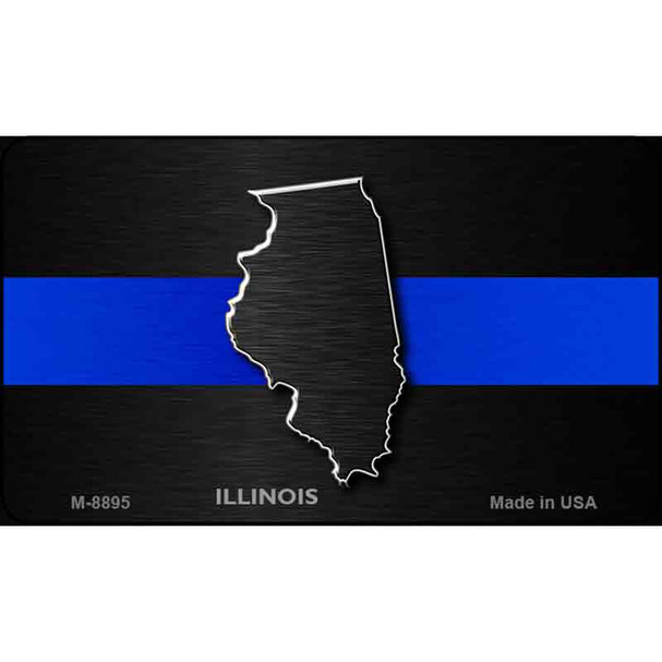 Illinois Thin Blue Line Wholesale Novelty Metal Magnet