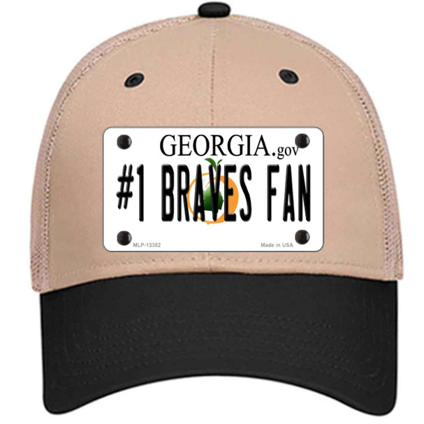 Number 1 Braves Fan Wholesale Novelty License Plate Hat Tag