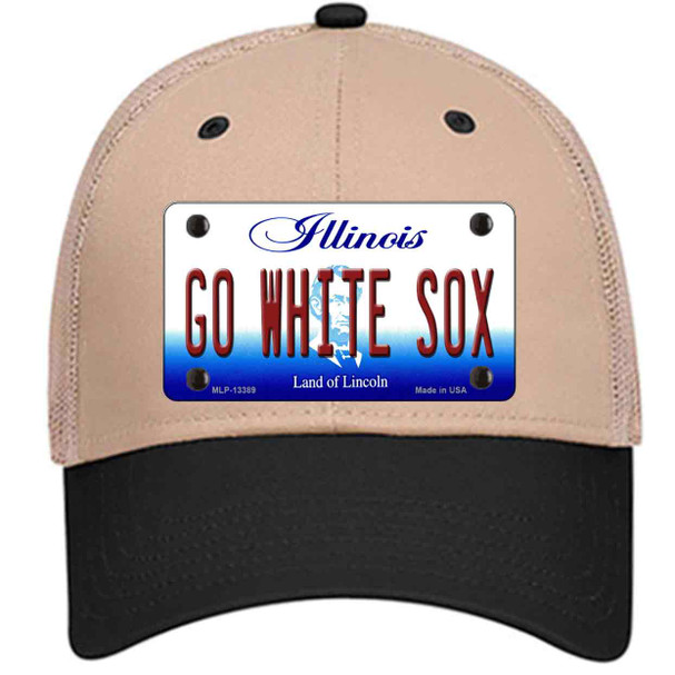 Go White Sox Wholesale Novelty License Plate Hat Tag