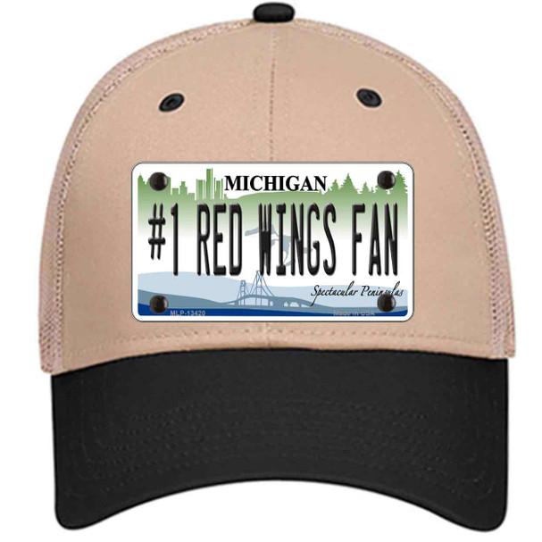 Number 1 Red Wings Fan Wholesale Novelty License Plate Hat Tag