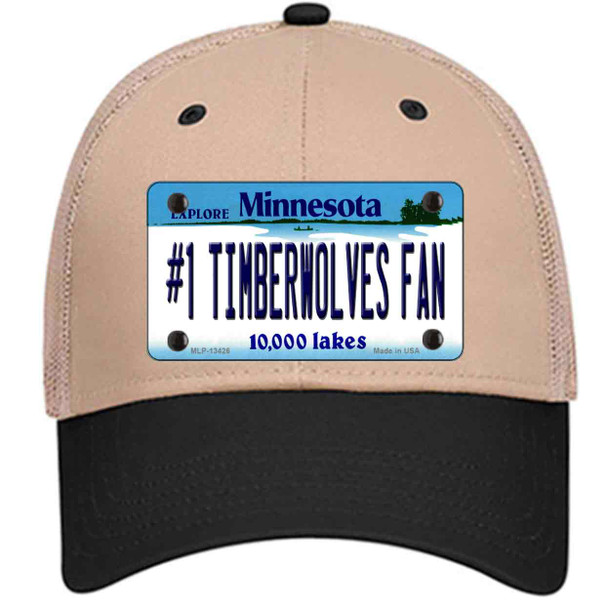 Number 1 Timberwolves Fan Wholesale Novelty License Plate Hat Tag