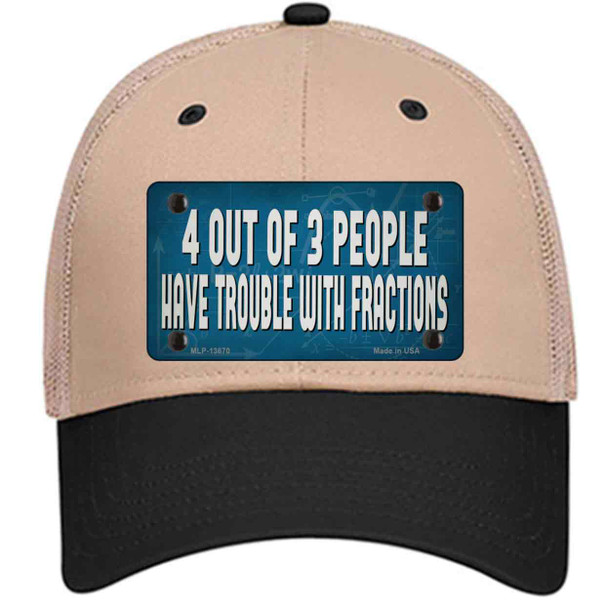 4 Out Of 3 People Wholesale Novelty License Plate Hat Tag