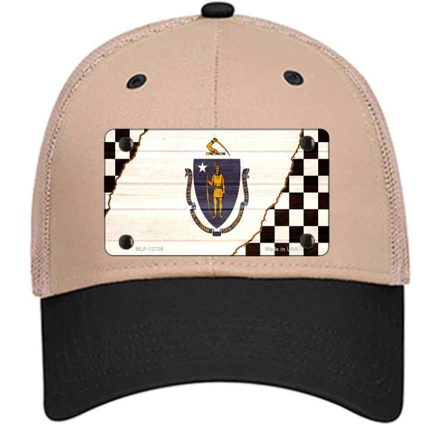 Massachusetts Racing Flag Wholesale Novelty License Plate Hat Tag