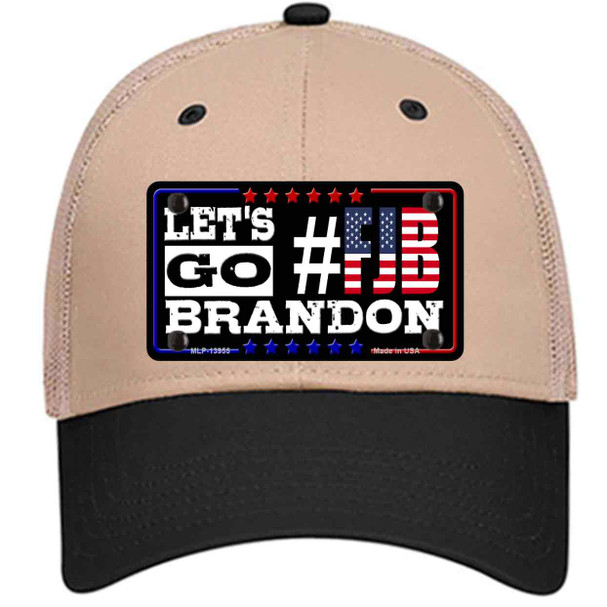 Lets Go Brandon FJB Black Wholesale Novelty License Plate Hat