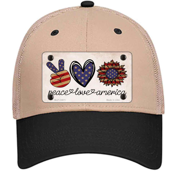 Peace Love America Wholesale Novelty License Plate Hat Tag