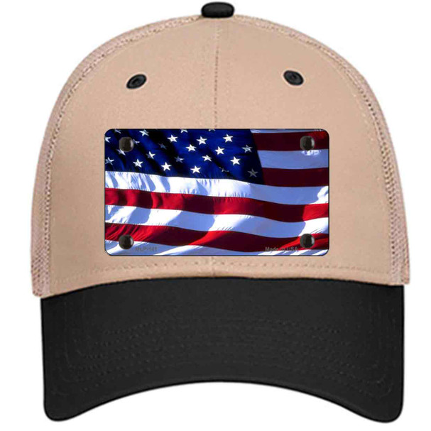 American Flag Wavy Wholesale Novelty License Plate Hat