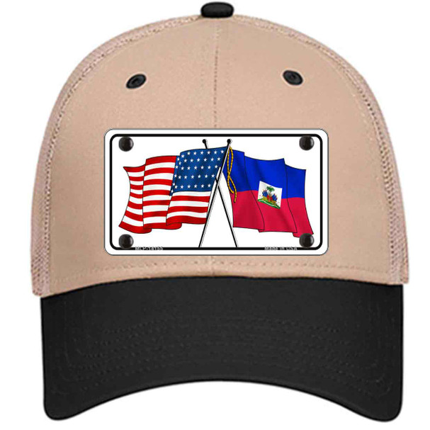 Haiti Crossed US Flag Wholesale Novelty License Plate Hat