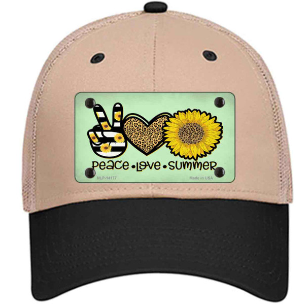Peace Love Summer Sunflower Wholesale Novelty License Plate Hat