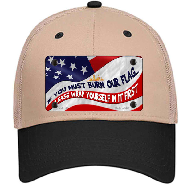 Burn It Wrap Yourself First Wholesale Novelty License Plate Hat