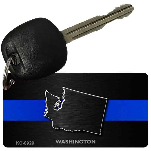 Washington Thin Blue Line Wholesale Novelty Key Chain