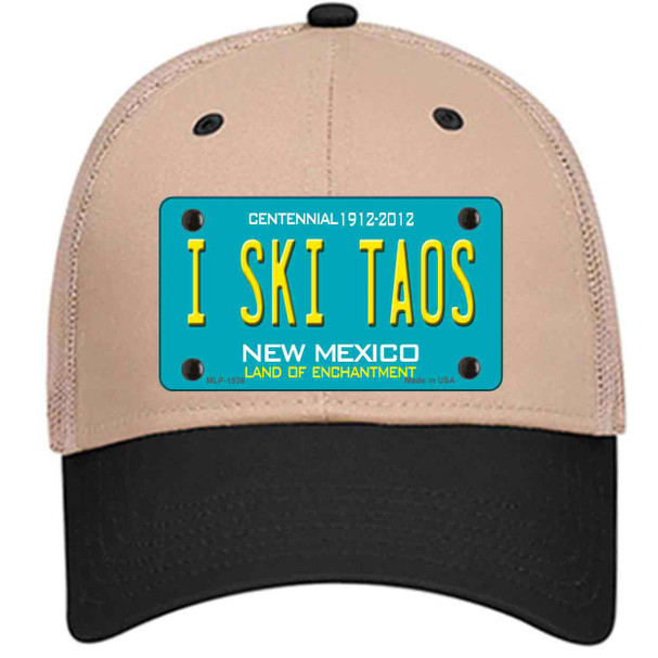 I Ski Taos New Mexico Wholesale Novelty License Plate Hat