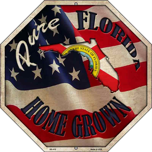 Florida Home Grown Wholesale Metal Novelty Stop Sign