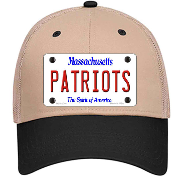 Patriots Massachusetts State Wholesale Novelty License Plate Hat