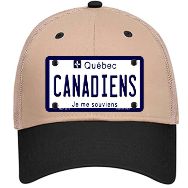 Canadiens Quebec Canada Province Wholesale Novelty License Plate Hat