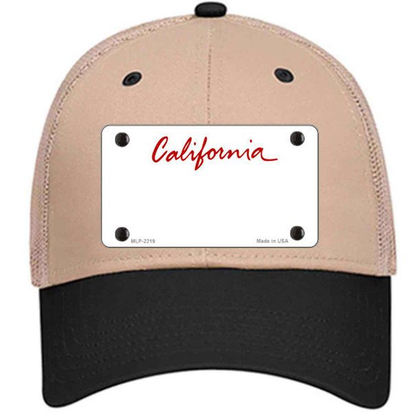 California State Blank Wholesale Novelty License Plate Hat