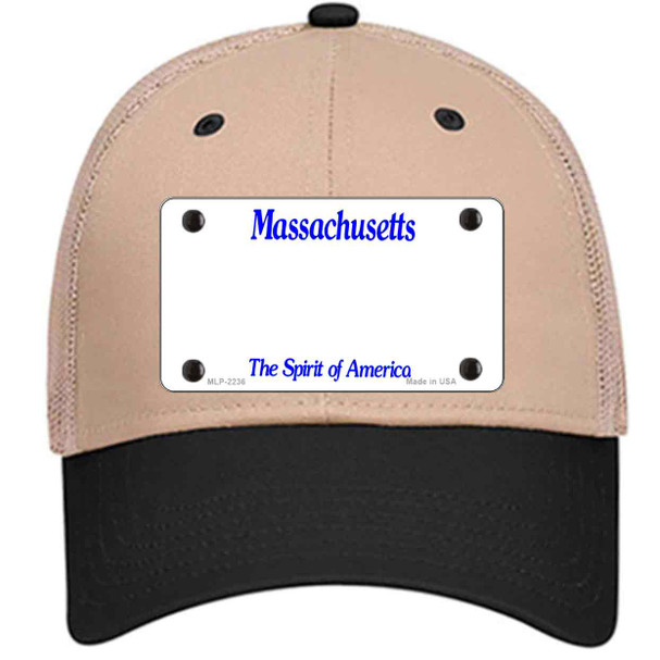 Massachusetts State Blank Wholesale Novelty License Plate Hat