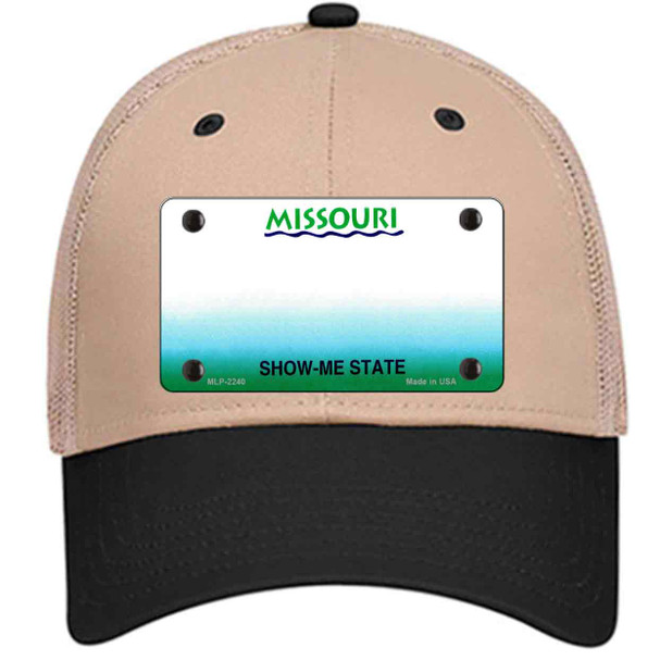 Missouri State Blank Wholesale Novelty License Plate Hat
