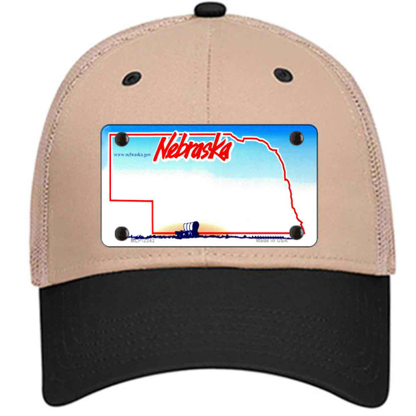 Nebraska State Blank Wholesale Novelty License Plate Hat