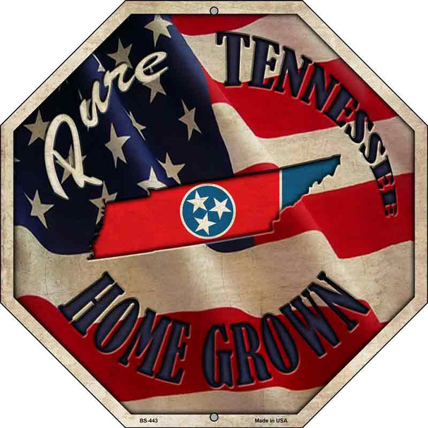 Tennessee Home Grown Wholesale Metal Novelty Stop Sign