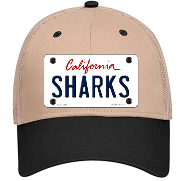 Sharks California State Wholesale Novelty License Plate Hat
