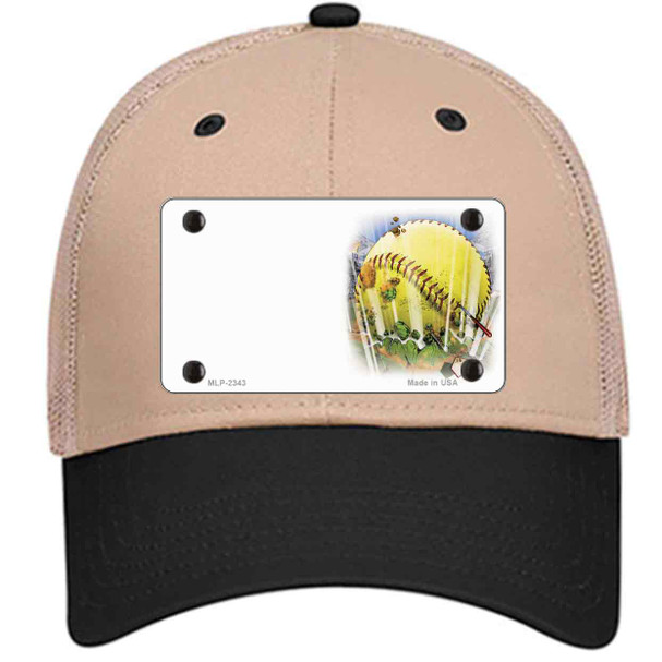 Softball Offset Wholesale Novelty License Plate Hat