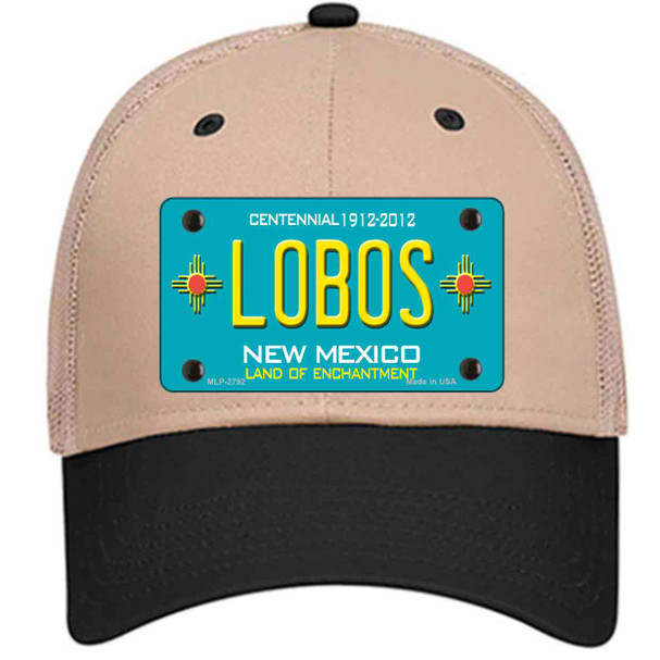 Lobos New Mexico Teal Wholesale Novelty License Plate Hat