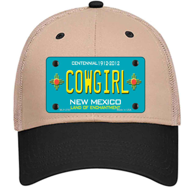 Cowgirl New Mexico Teal Wholesale Novelty License Plate Hat