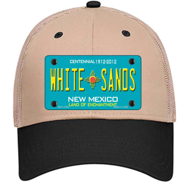 White Sands New Mexico Teal Wholesale Novelty License Plate Hat