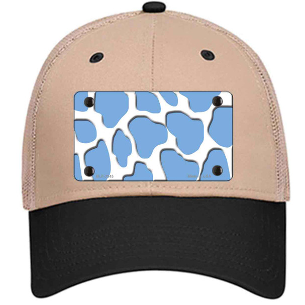 Light Blue White Giraffe Wholesale Novelty License Plate Hat