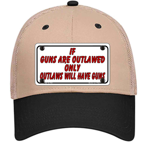 If Guns Are Outlawed Wholesale Novelty License Plate Hat