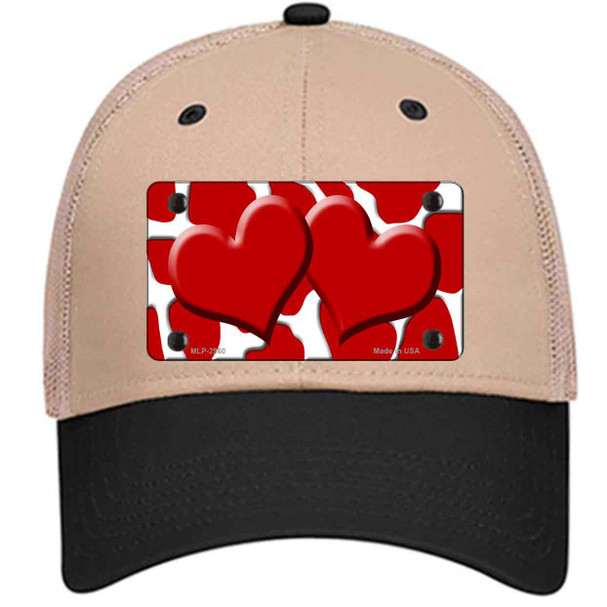 Red White Giraffe Red Centered Hearts Wholesale Novelty License Plate Hat