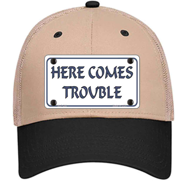 Here Comes Trouble Wholesale Novelty License Plate Hat