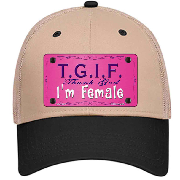 TGIF Wholesale Novelty License Plate Hat