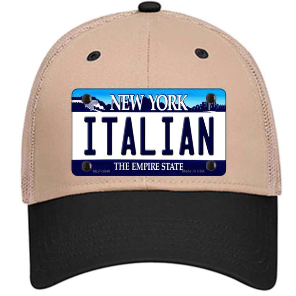 Italian New York Wholesale Novelty License Plate Hat