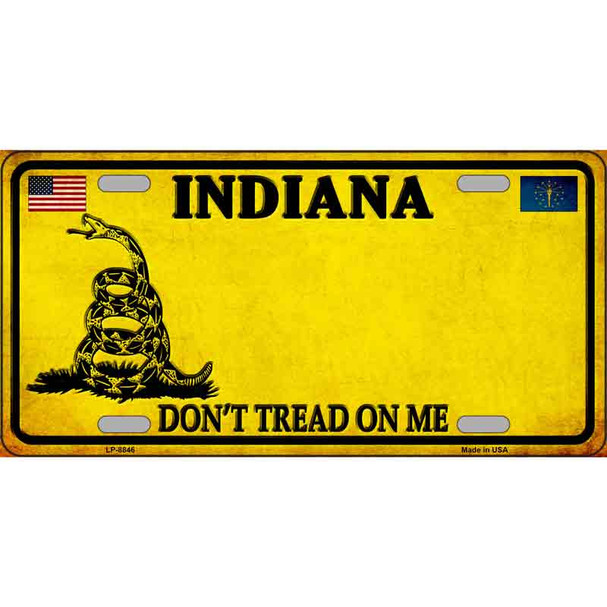 Indiana Dont Tread On Me Wholesale Metal Novelty License Plate