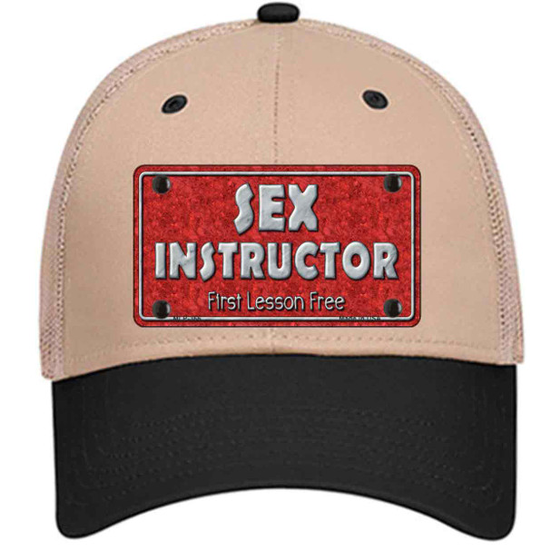 Sex Instructor Wholesale Novelty License Plate Hat