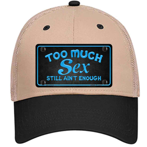 Too Much Sex Wholesale Novelty License Plate Hat