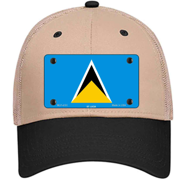 St Lucia Flag Wholesale Novelty License Plate Hat