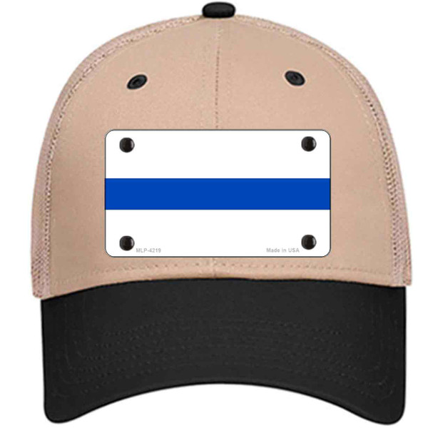 Thin Blue Line White Wholesale Novelty License Plate Hat