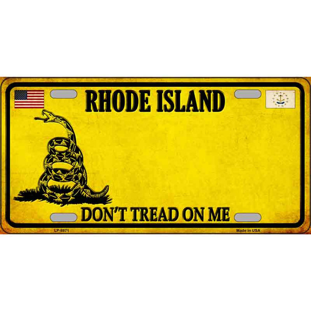 Rhode Island Dont Tread On Me Wholesale Metal Novelty License Plate