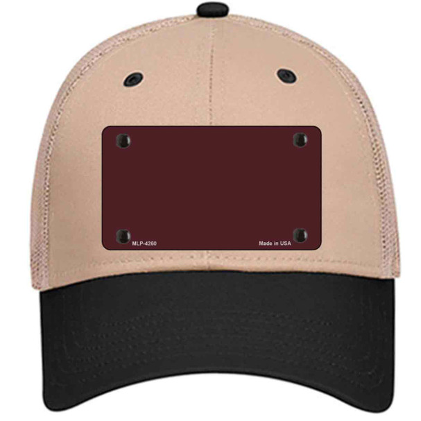 Burgundy Wholesale Novelty License Plate Hat