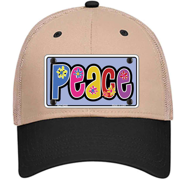Peace And Flowers Wholesale Novelty License Plate Hat