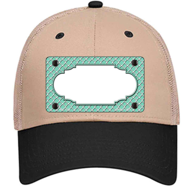 Mint White Quatrefoil Center Scallop Wholesale Novelty License Plate Hat