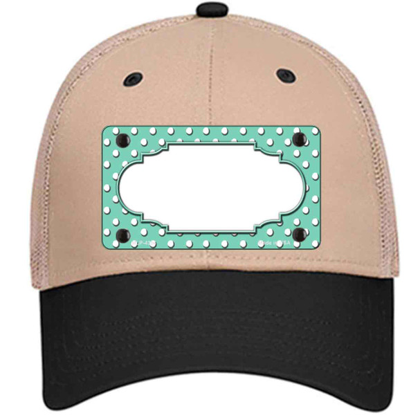 Scallop Mint White Polka Dot Wholesale Novelty License Plate Hat