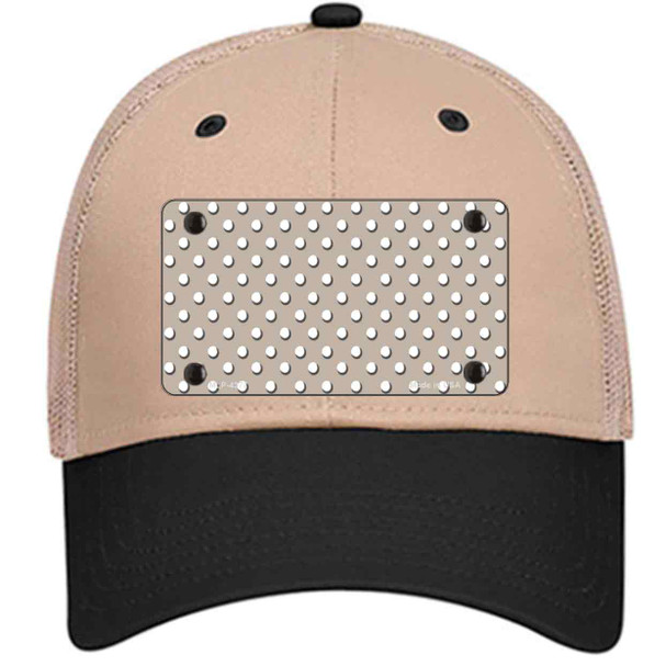 Tan Polka Dot Wholesale Novelty License Plate Hat