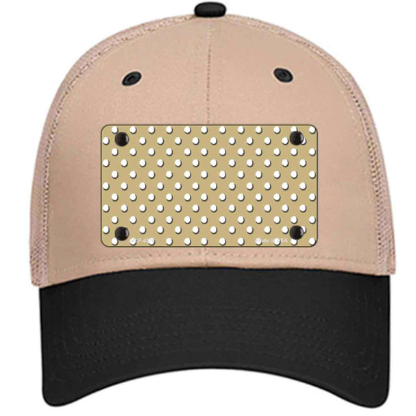 Gold Polka Dot Wholesale Novelty License Plate Hat