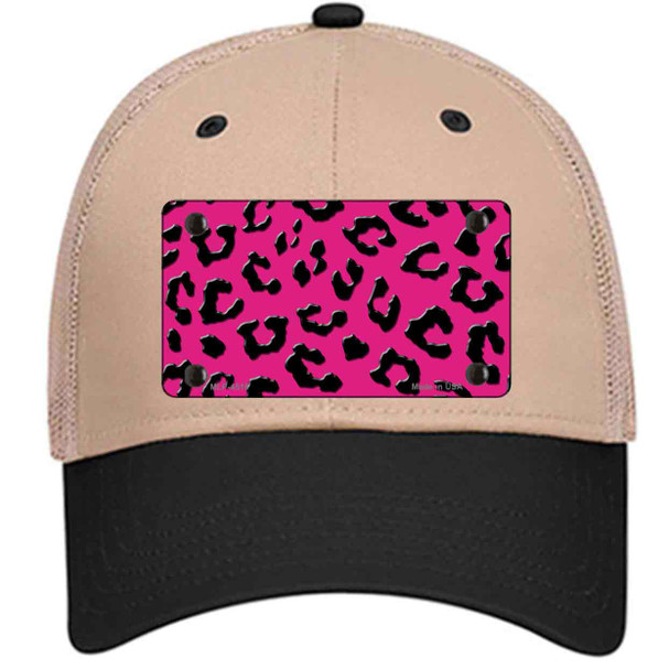 Pink Black Cheetah Wholesale Novelty License Plate Hat