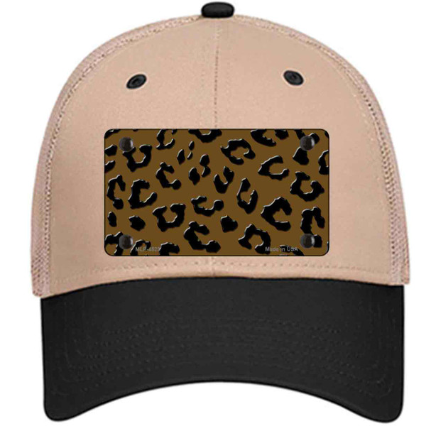 Brown Black Cheetah Wholesale Novelty License Plate Hat